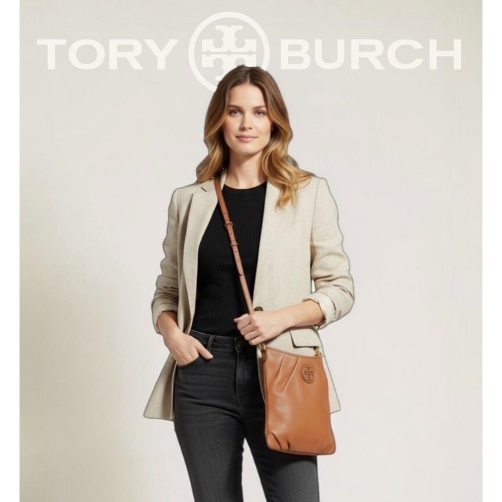 Tory Burch Cognac Leather Kolbe Crossbody Purse